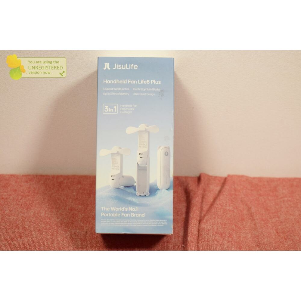 JISULIFE Handheld Mini Fan, 3-in-1 Handheld Fan White